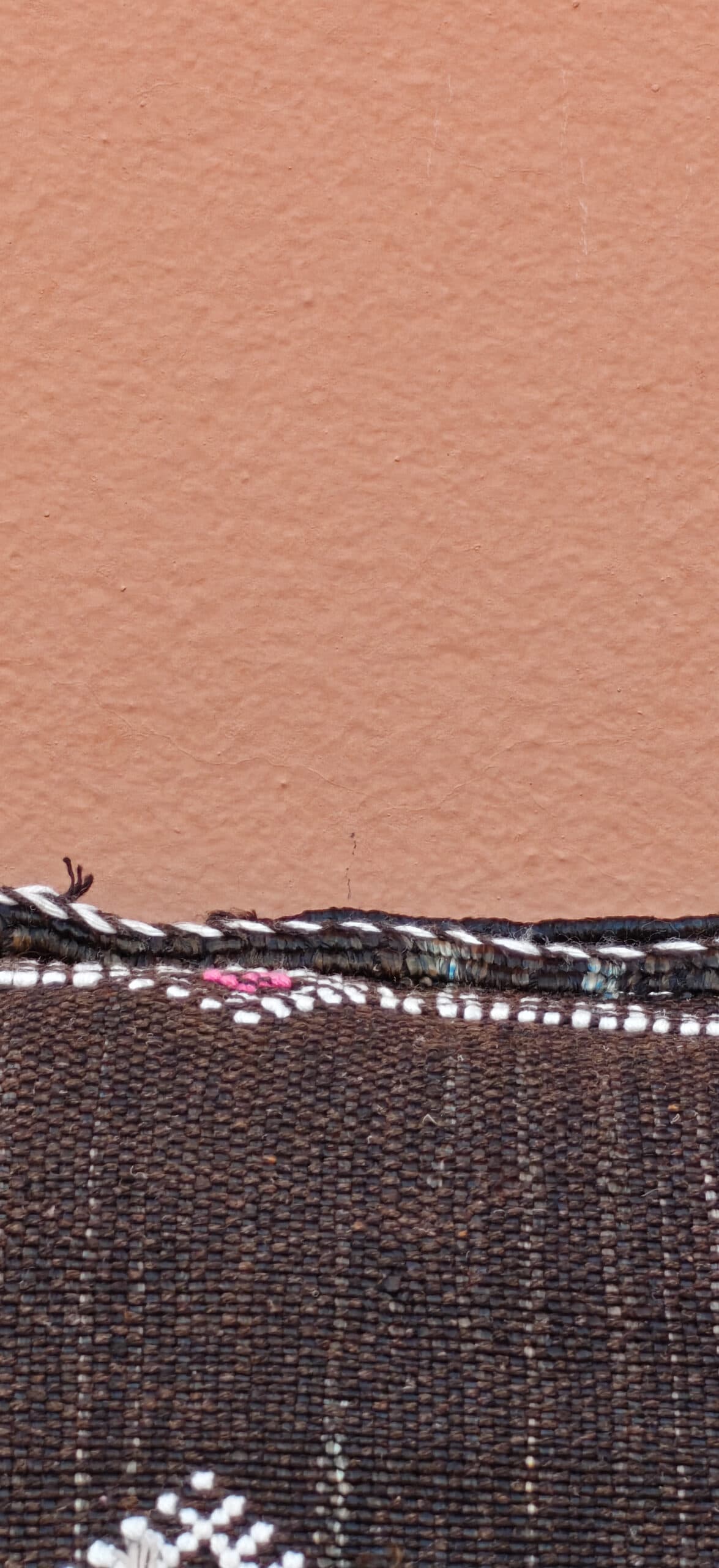 Sabra Lumbar Cushion - Espresso Black & Magenta Berber Diamond 3