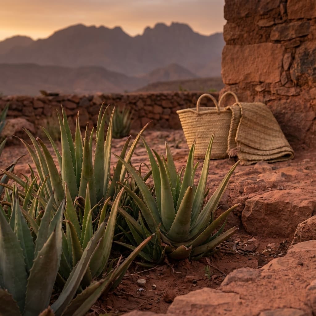 Cactus plants in the Atlas Mountains