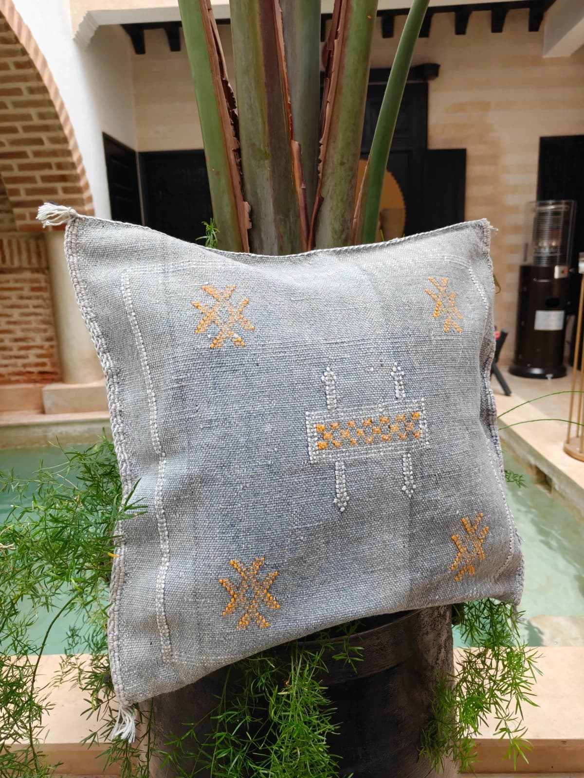 Handwoven Cushion Cover From Marrakech Made Of Sabra by SabraLoom