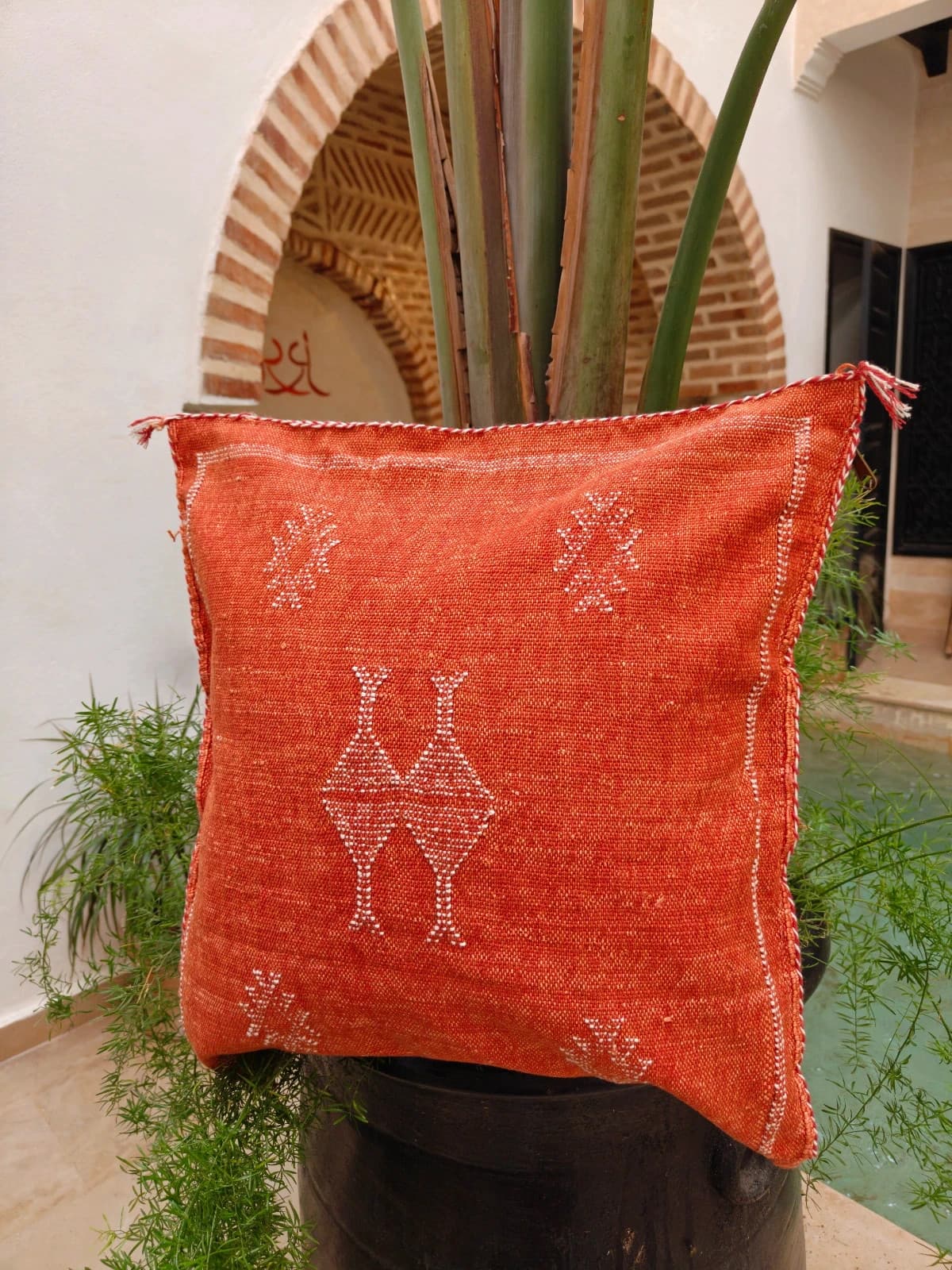 Cushion Cover From Medina Marrakech Of Cactus Silk by SabraLoom
