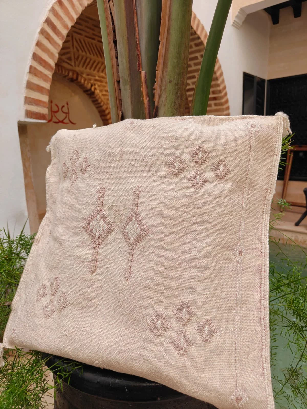 Cactus Silk Cushion Cover From Marrakech by SabraLoom