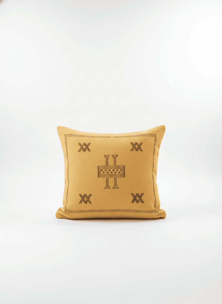 Beautiful Handmade Cushion Cover From Marrakech Made Of Cactus Silk by SabraLoom